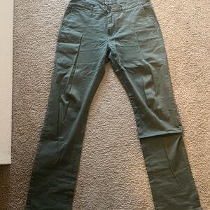 LRG Slim Straight Fit Army Green Pants Mens 34 x 32